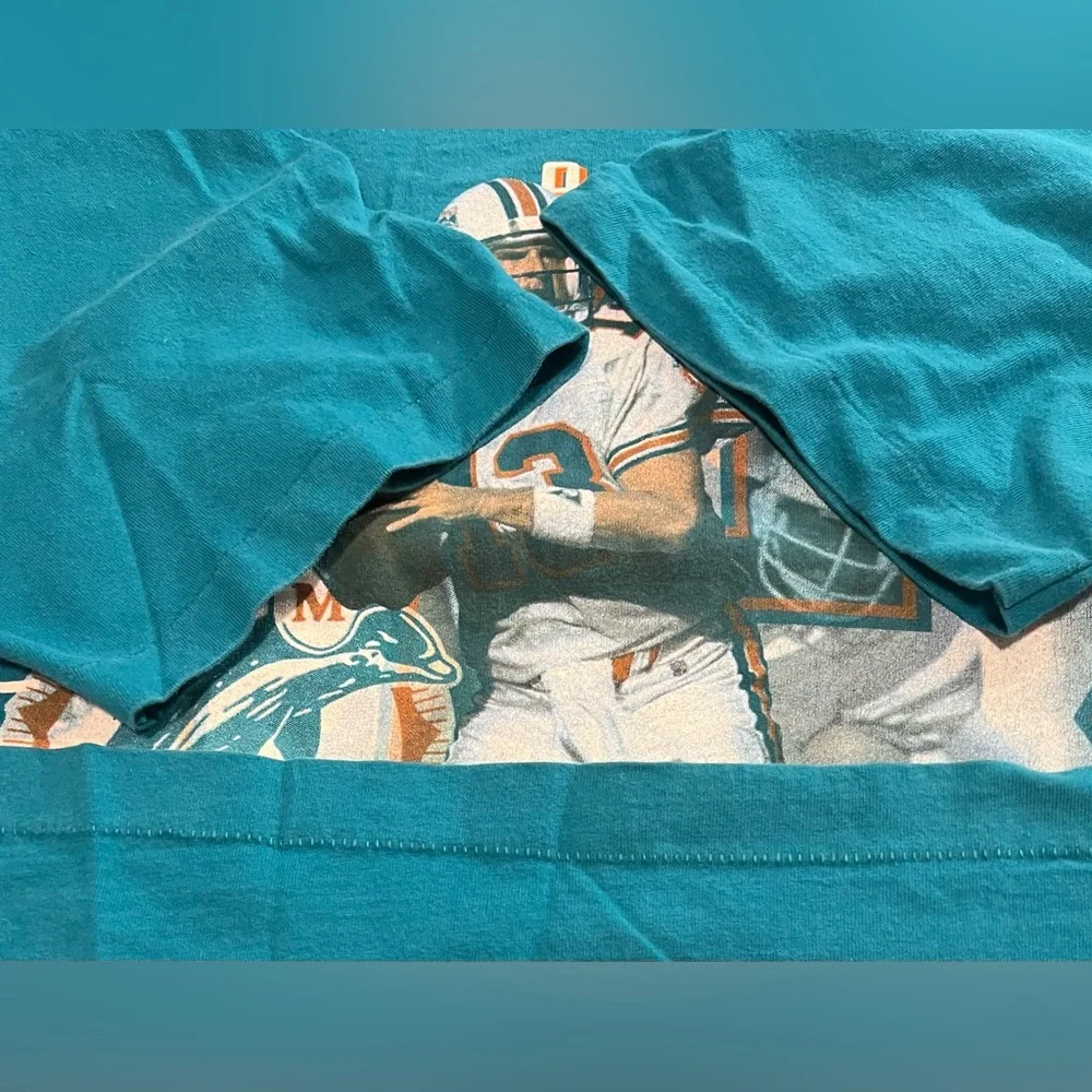 Vintage 1996 Dan Marino Miami Dolphins Single Stitch T Shirt Men’s 2XL USA - Picture 14 of 16